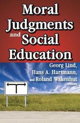 Moral Judgments and Social Education - 
