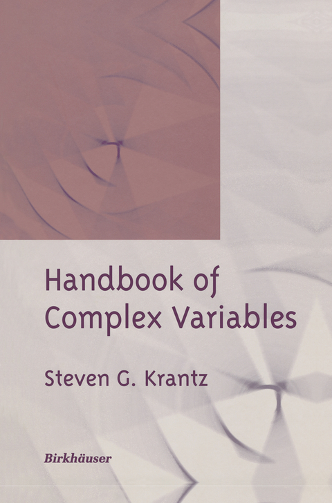 Handbook of Complex Variables - Steven G. Krantz