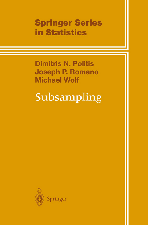 Subsampling - Dimitris N. Politis, Joseph P. Romano, Michael Wolf