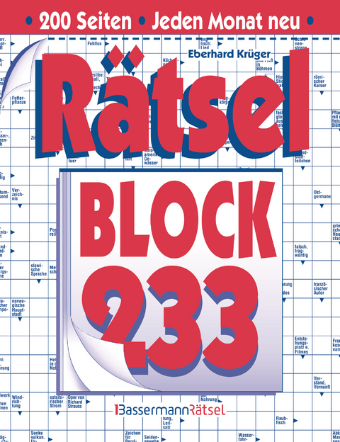 R&auml;tselblock 233 - Eberhard Kr&uuml;ger