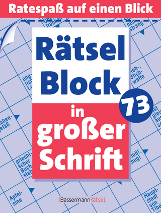 Rätselblock in großer Schrift 73
