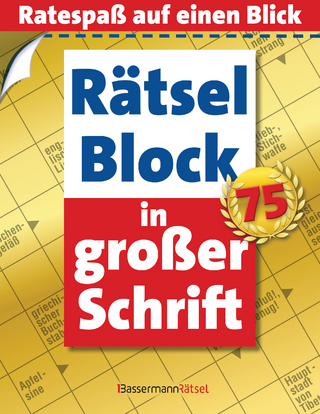 Rätselblock in großer Schrift 75