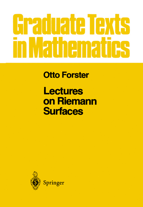 Lectures on Riemann Surfaces - Otto Forster