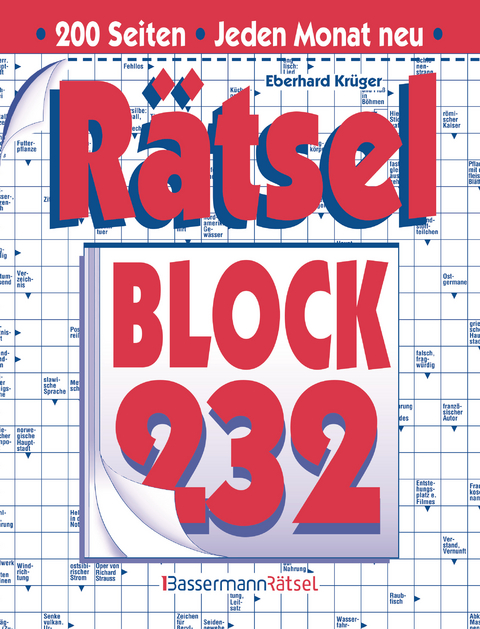 R&auml;tselblock 232 (5 Exemplare &agrave; 2,99 &euro;) - Eberhard Kr&uuml;ger