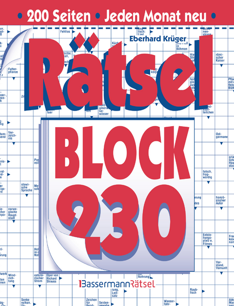 R&auml;tselblock 230 - Eberhard Kr&uuml;ger