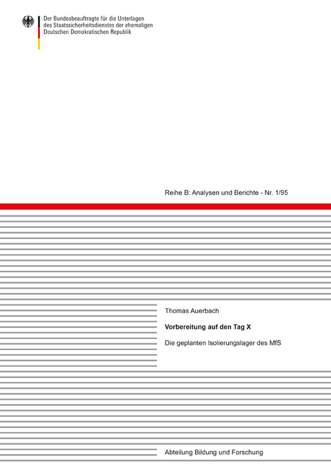 Vorbereitung auf den Tag X - Thomas Auerbach