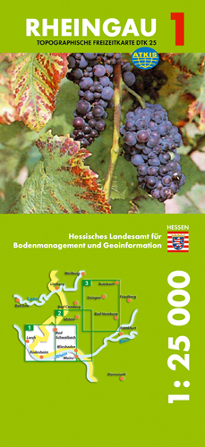 Topographische Sonderkarten Hessen (amtlich) - 1:25000 (TF 25). Sonderblattschnitte... / Blatt 1 Rheingau