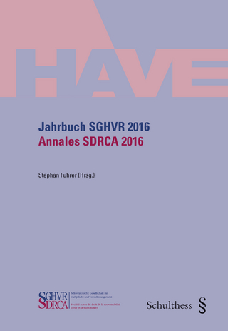 Jahrbuch SGHVR 2016 / Annales SDRCA 2016