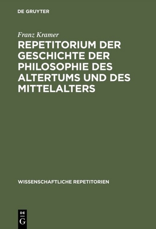 Repetitorium der Geschichte der Philosophie des Altertums und des Mittelalters