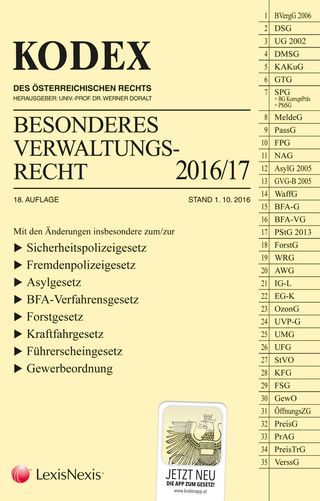 KODEX Besonderes Verwaltungsrecht 2016/17