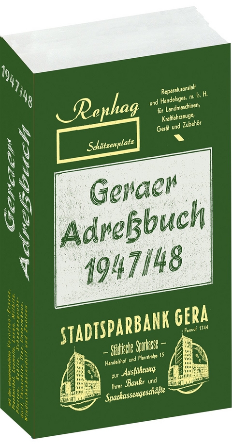 Geraer Adressbuch - Einwohnerbuch der STADT GERA 1947/48 - 