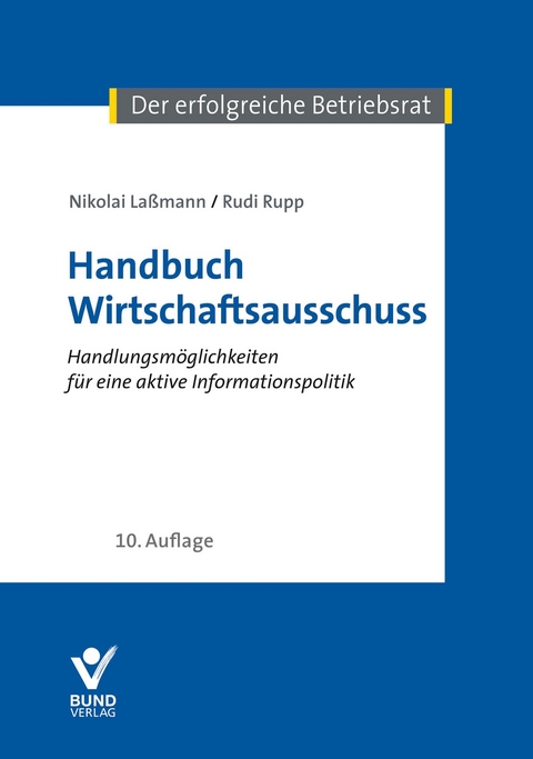 Handbuch Wirtschaftsausschuss - Rudi Rupp, Nikolai La&szlig;mann