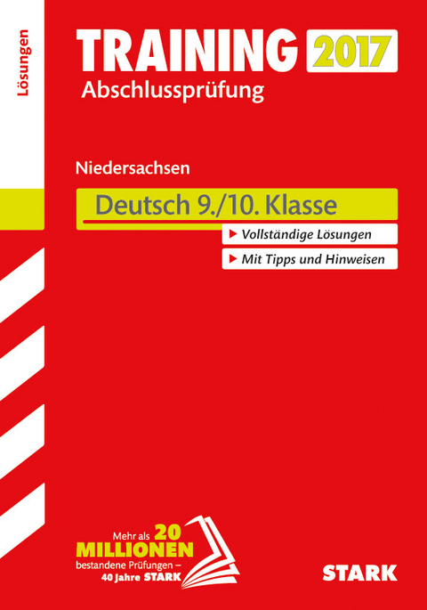 Training Abschlusspr&uuml;fung Hauptschule Niedersachsen - Deutsch 9./10. Klasse L&ouml;sungen