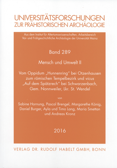 Mensch und Umwelt II - Sabine Hornung, Pascal Brengel, Margarethe K&ouml;nig, Daniel Burger, Ayla Lang, Timo Lang, Maria Smettan, Andreas Kronz