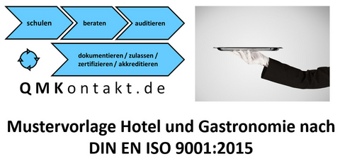 Mustervorlage f&uuml;r Hotels und die Gastronomie DIN EN ISO 9001:2015 - Klaus Seiler, Andrea Kuhnen
