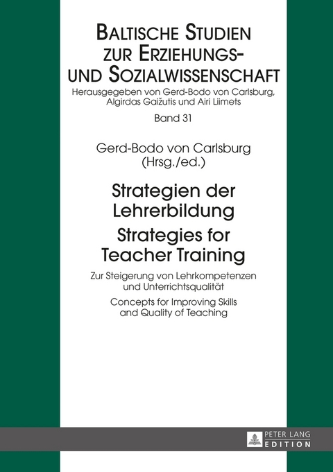 Strategien der Lehrerbildung / Strategies for Teacher Training - 