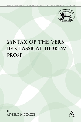 The Syntax of the Verb in Classical Hebrew Prose - Alviero Niccacci
