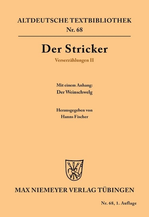 Verserz&auml;hlungen II - Der Stricker