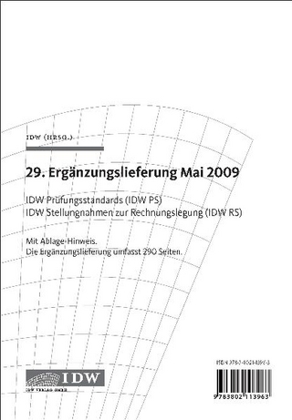 IDW Prüfungsstandards (IDW PS) IDW Stellungnahmen zur Rechnungslegung (IDW RS)