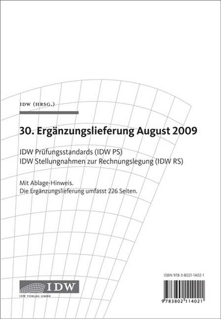 IDW Prüfungsstandards (IDW PS) IDW Stellungnahmen zur Rechnungslegung (IDW RS)