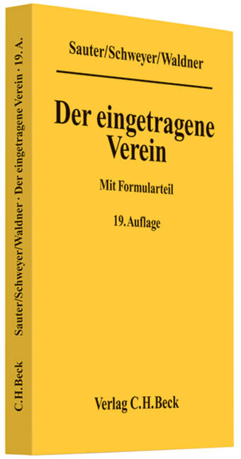 Der eingetragene Verein - Wolfram Waldner, Eugen Sauter, Gerhard Schweyer