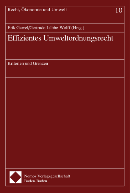 Effizientes Umweltordnungsrecht - 