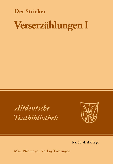 Verserz&auml;hlungen I -  Der Stricker