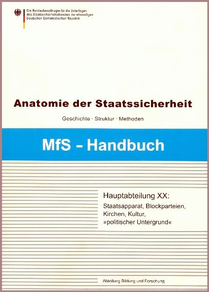 Hauptabteilung XX - Thomas Auerbach, Matthias Braun, Bernd Eisenfeld, Gesine von Prittwitz, Clemens Vollnhals