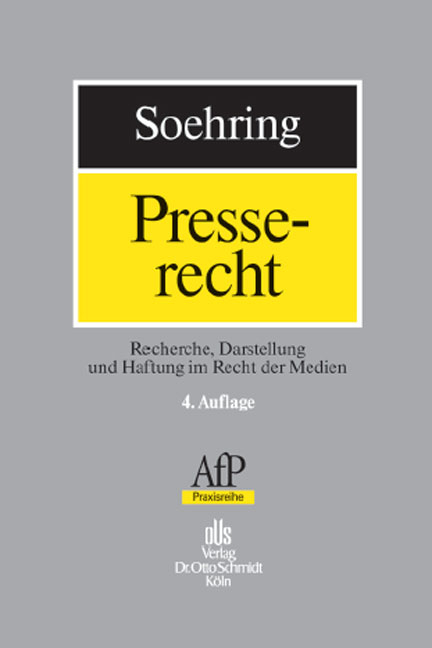 Presserecht - J&ouml;rg Soehring