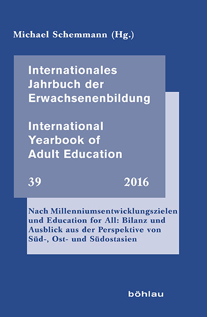 Internationales Jahrbuch der Erwachsenenbildung &ndash; International Yearbook of Adult Education - 