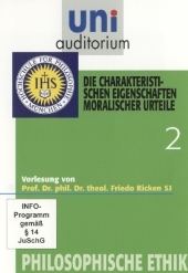 Die charakteristischen Eigenschaften moralischer Urteile, 1 DVD