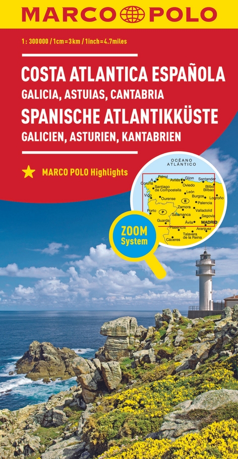 MARCO POLO Regionalkarte Spanische Atlantikk&uuml;ste 1:300.000