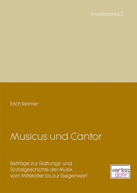 Musicus und Cantor - Erich Reimer