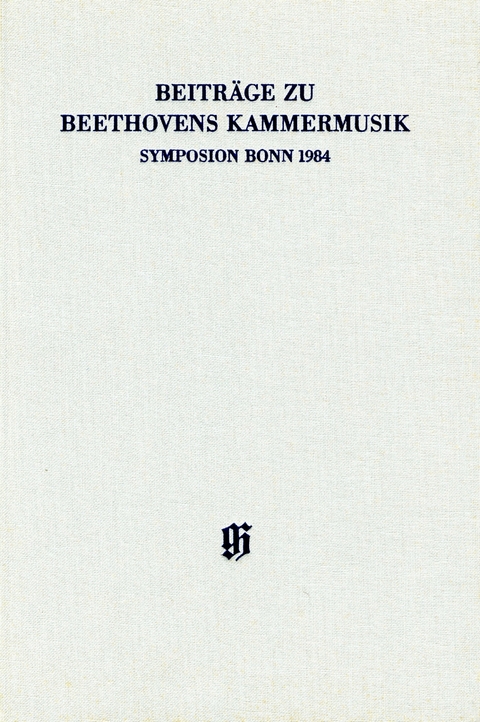 Beitr&auml;ge zu Beethovens Kammermusik - 
