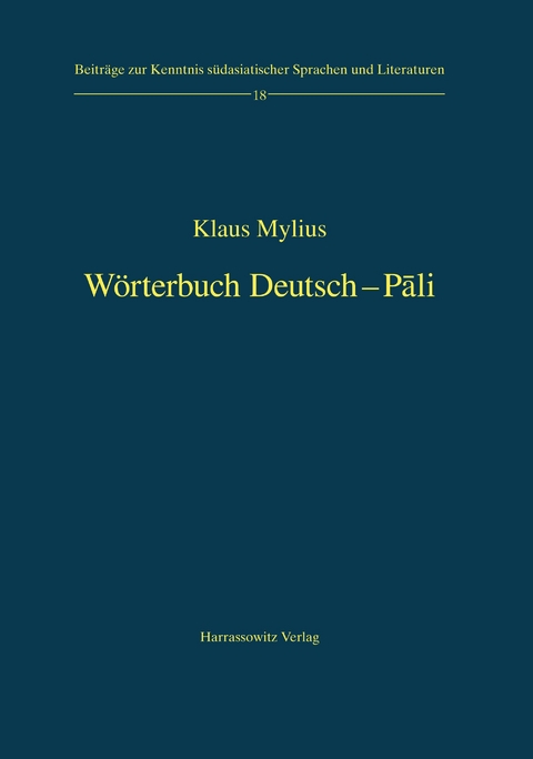 W&ouml;rterbuch Deutsch-Pali - Klaus Mylius