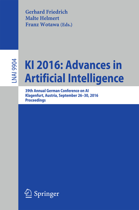 KI 2016: Advances in Artificial Intelligence - 
