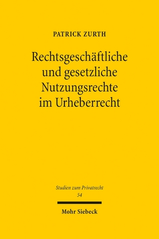 Rechtsgeschäftliche und gesetzliche Nutzungsrechte im Urheberrecht