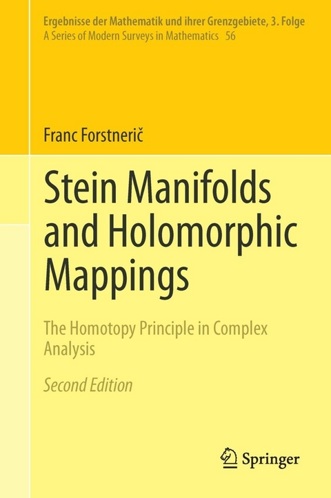 Stein Manifolds and Holomorphic Mappings - Franc Forstnerič