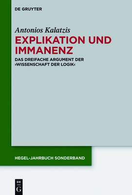 Explikation und Immanenz - Antonios Kalatzis