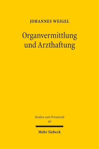 Organvermittlung und Arzthaftung