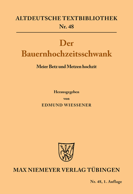 Der Bauernhochzeitsschwank - 