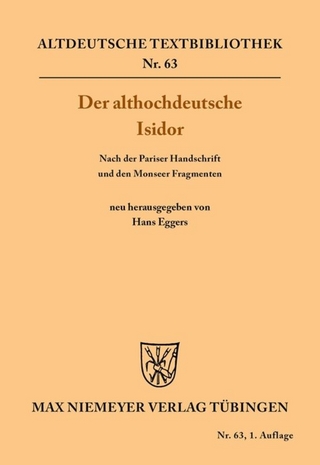 Der althochdeutsche Isidor