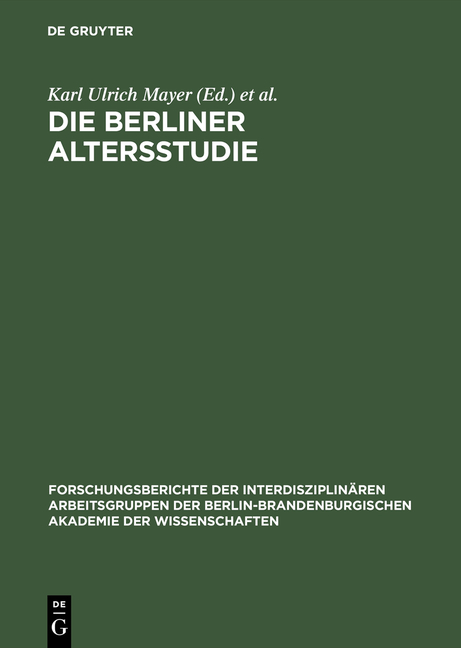 Die Berliner Altersstudie - 