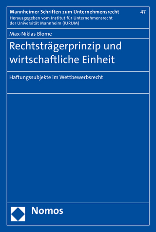 Rechtsträgerprinzip und wirtschaftliche Einheit