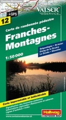 Franches-Montagnes Wanderkarte Nr. 12