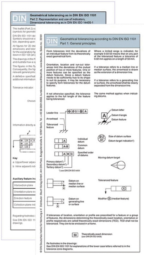 Geometrical tolerancing according to DIN EN ISO 1101 Part 1 and Part 2 - Harry Bertschat
