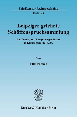 Leipziger gelehrte Schöffenspruchsammlung.