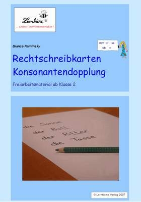 Rechtschreibkarten Konsonantendopplung