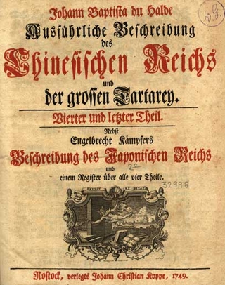 Ausführliche Beschreibung des Chinesischen Reichs und der großen Tartarey, Vierter und letzter Theil, Rostock 1749
