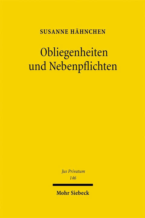 Obliegenheiten und Nebenpflichten - Susanne H&auml;hnchen